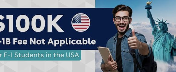 F1 students exempt from 100k H1b Fee USA